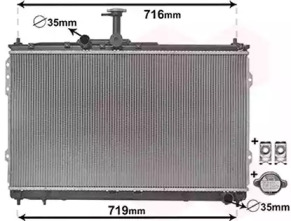 VAN WEZEL 82002418 -  Радиатор, охлаждение двигателя